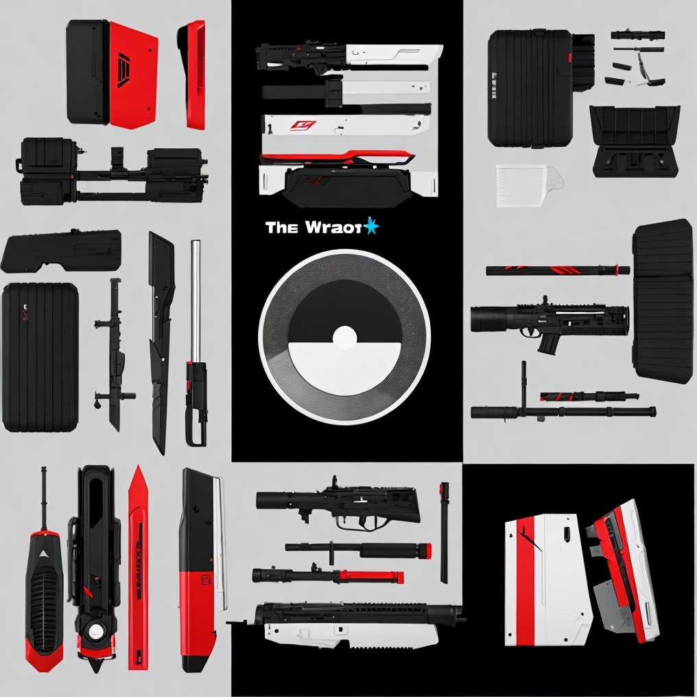 Futuristic Weapon Designs with High-Tech Aesthetic
