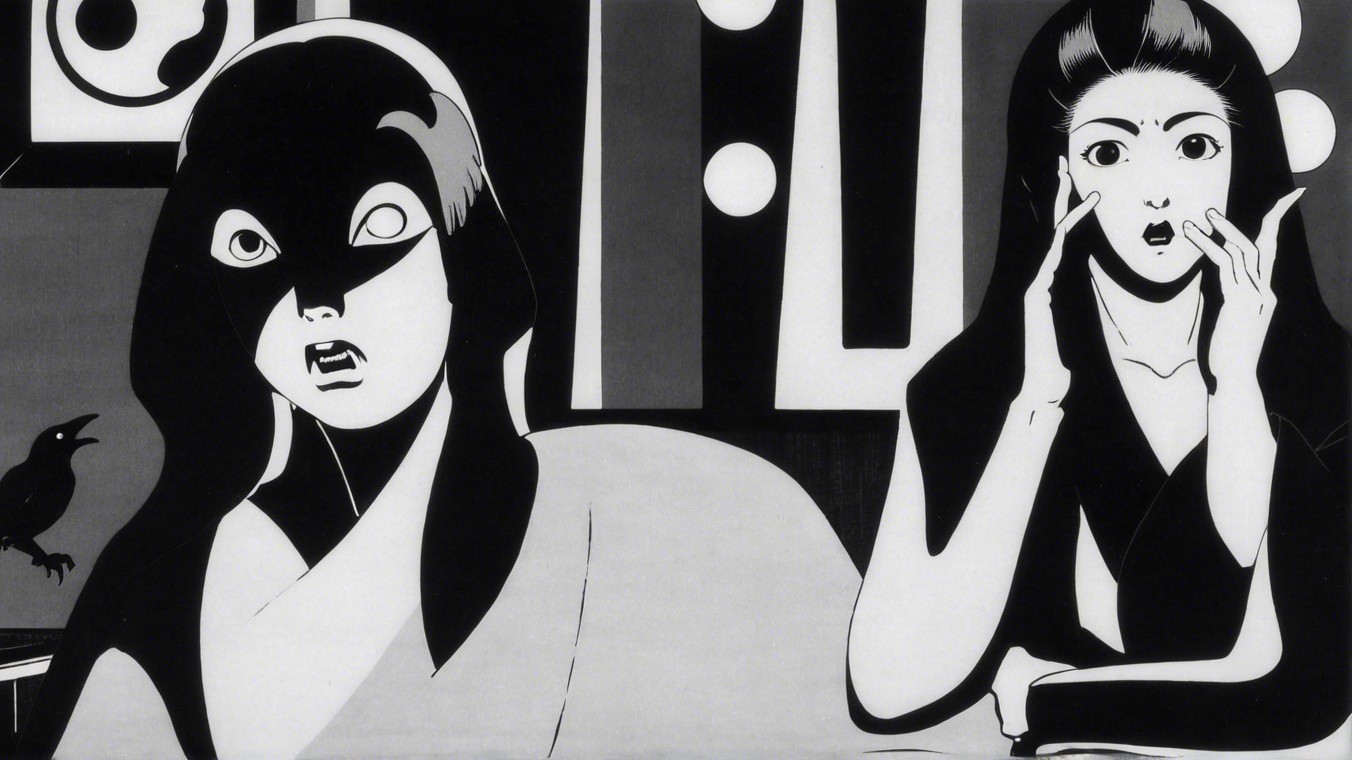 Stylized Figures in Monochromatic Dramatic Setting