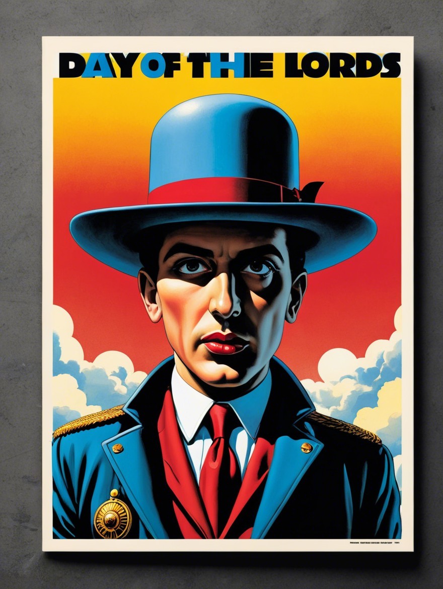 Stylized Poster Depicting Authority and Power Themes