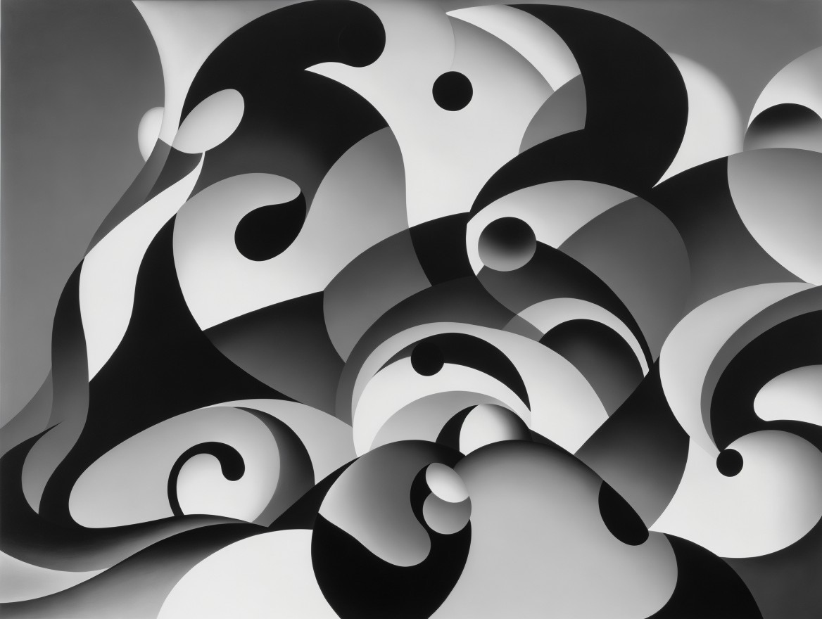 Dynamic Composition of Swirling Forms and Shapes