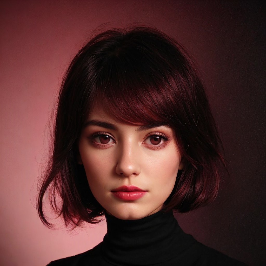 Portrait of a Young Woman with Soulful Expression