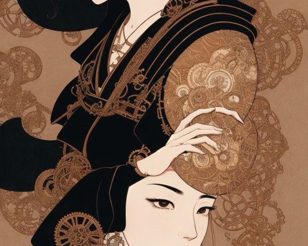 Elegantly Dressed Women in Traditional Attire Design