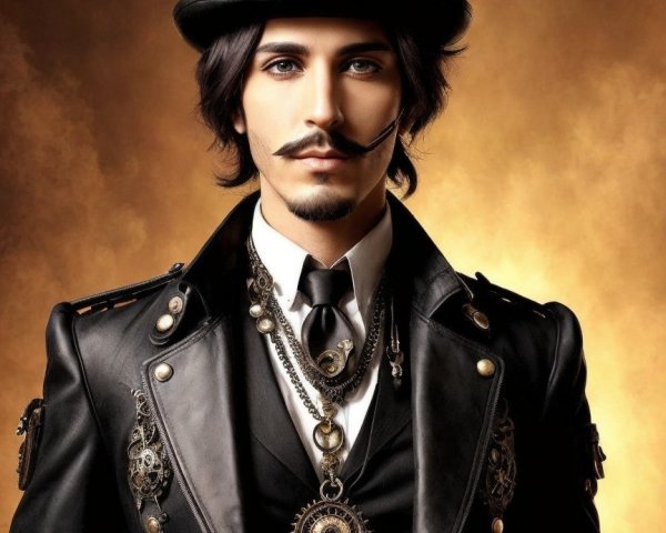 Steampunk-Inspired Outfit with Elegant Details