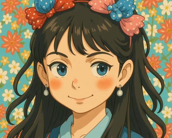 Anime Portrait of Girl with Fair Skin and Brown Hair