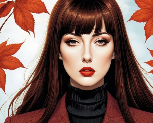 Confident Woman in Autumn with Elegant Style