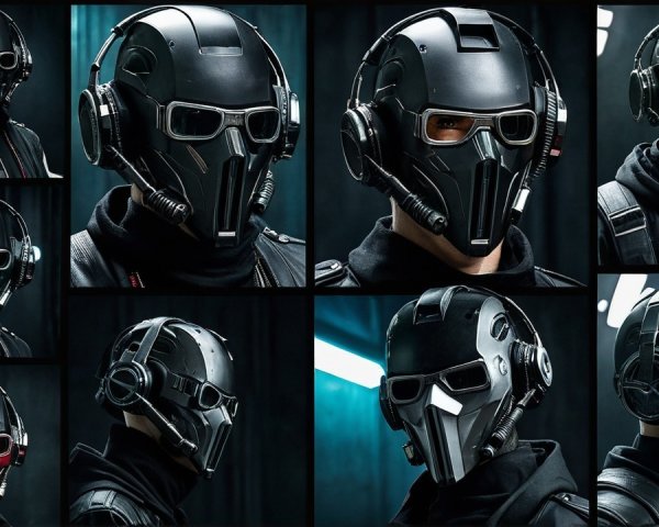 Futuristic Helmet Collection with Sleek Designs and Accents