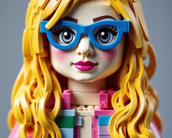 Vibrant LEGO Figure with Colorful Style and Features
