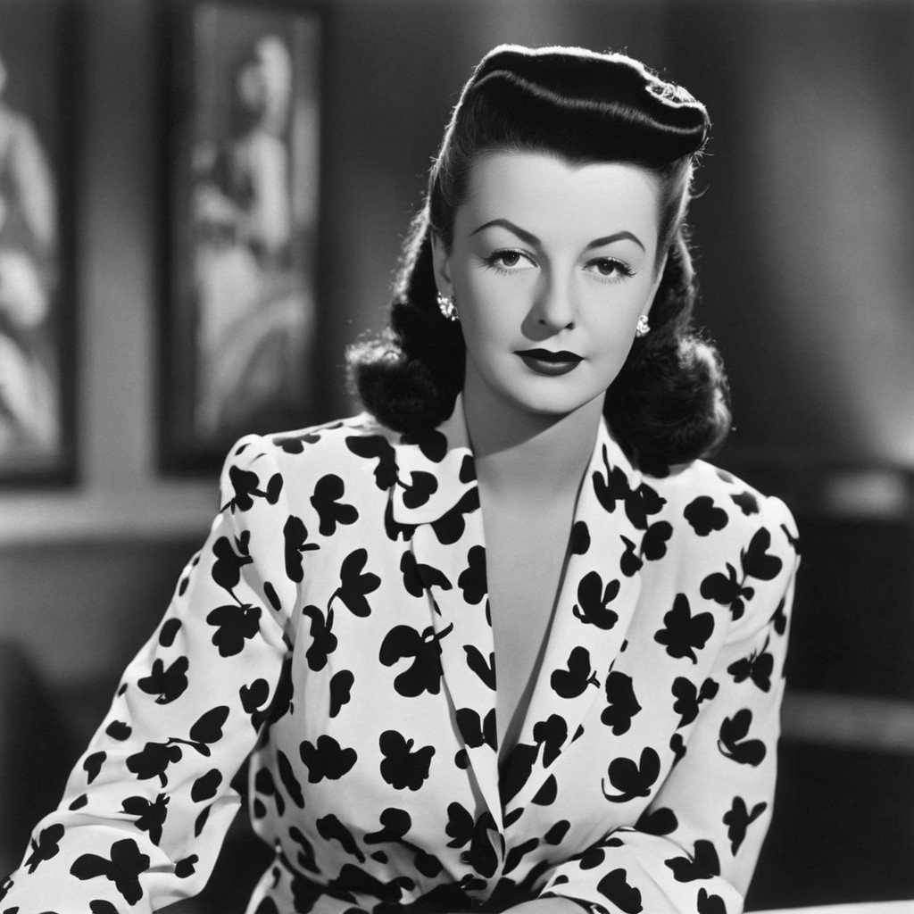 Black and white portrait of a woman in a blazer