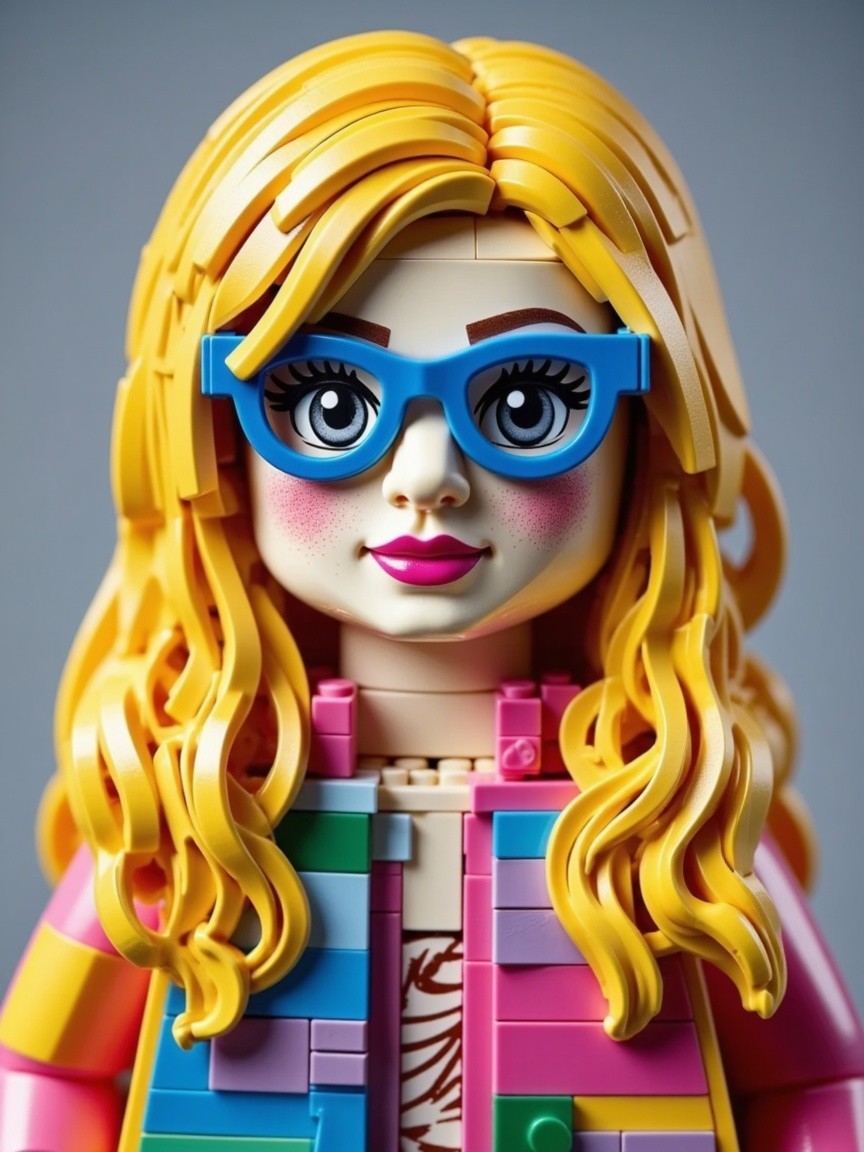 Vibrant LEGO Figure with Colorful Style and Features