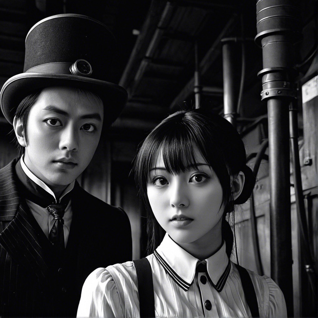 Stylish Couple in Vintage Industrial Setting