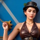 Portrait of a Woman with Antique Mechanical Object