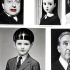 Black and white collage of 1940s Hollywood portraits