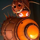 Futuristic Cylindrical Spacecraft with City Skyline