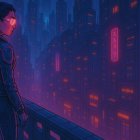 Traditional Kimono Women in Serene Night Scene