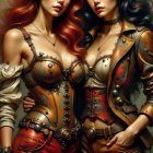 Futuristic Abstract Landscape with Circular Structures