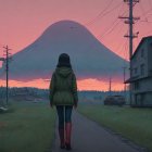 Steampunk Attire on a Rooftop at Sunset