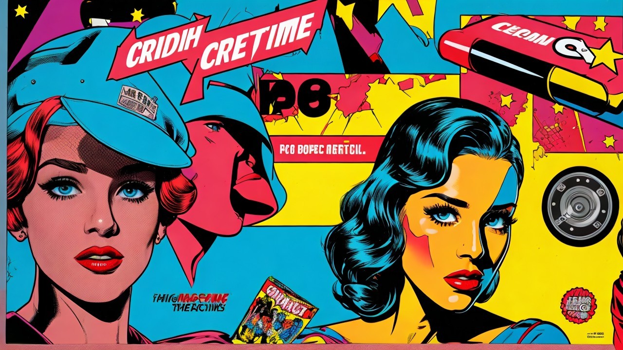 Vibrant Pop Art of Stylish Women with Bold Makeup