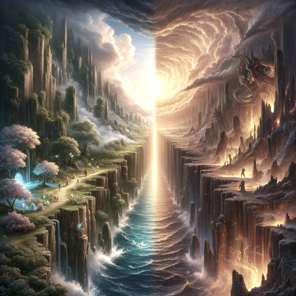 Contrasting Landscapes of Paradise and Turmoil