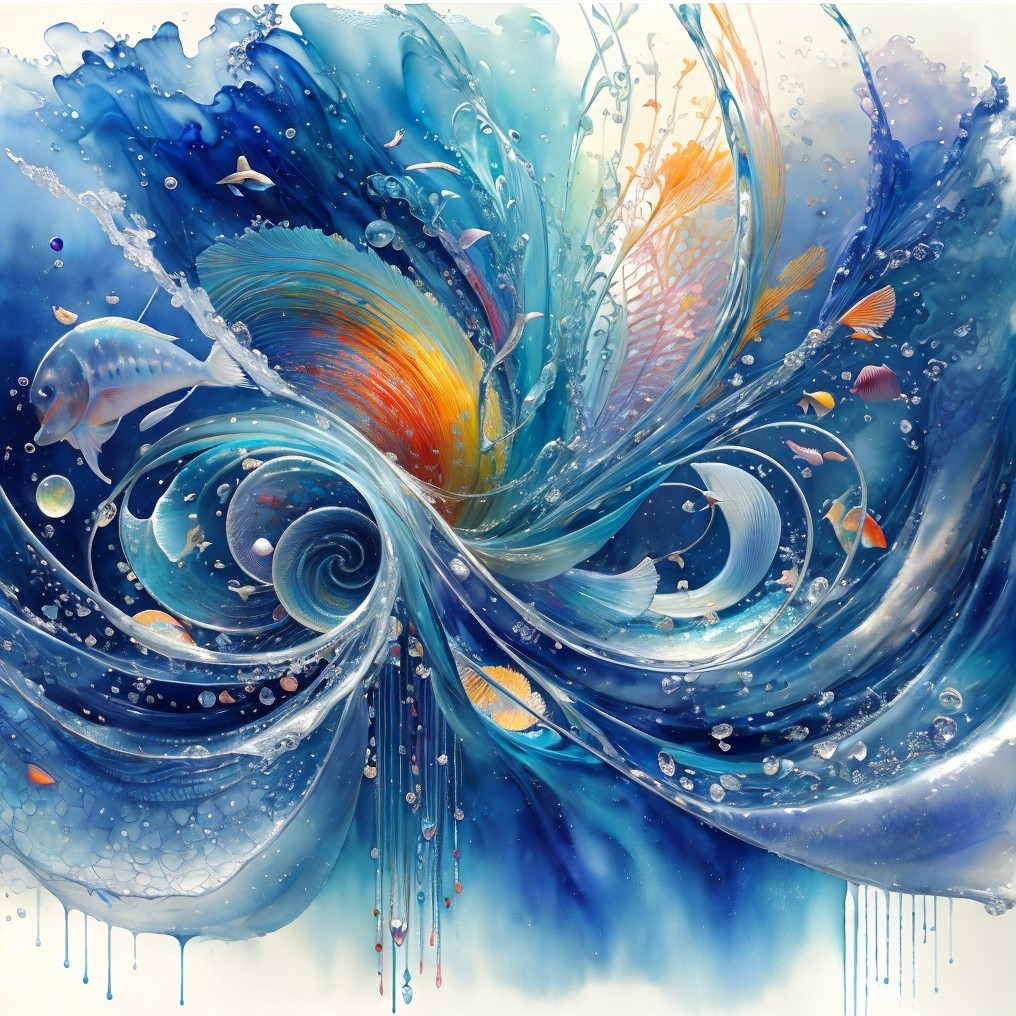 Vibrant Underwater Scene with Fish and Coral Life