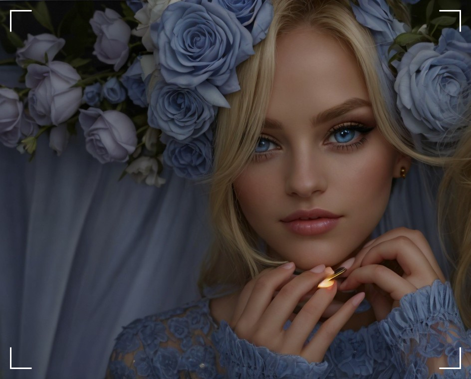 Enigmatic Blue Rose Beauty