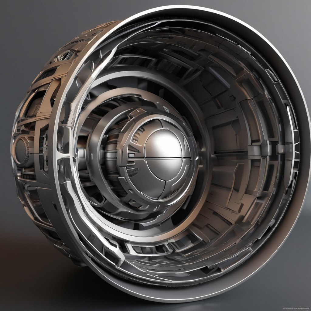 Detailed Metallic Turbine Engine Design with Textures