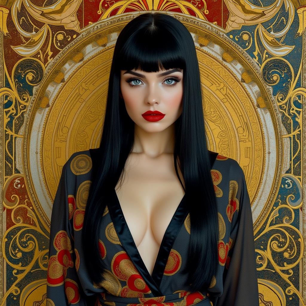 Portrait of a Confident Woman with Elegant Attire