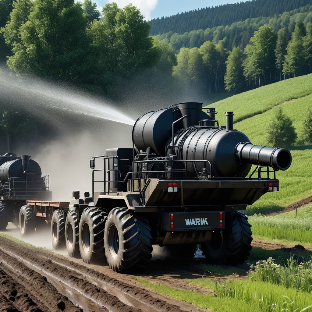 Rugged Agricultural Vehicle with Spraying Mechanism