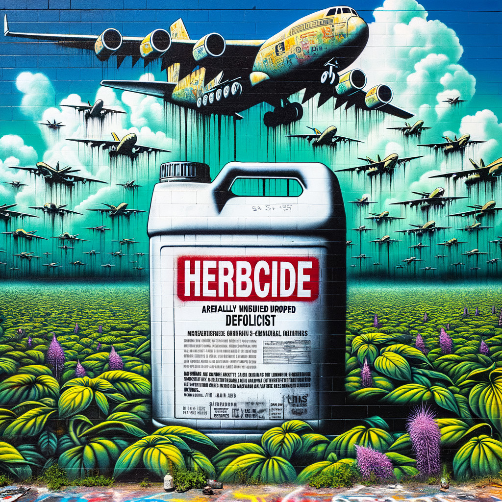 Vibrant Mural Depicting Agriculture and Environmental Themes