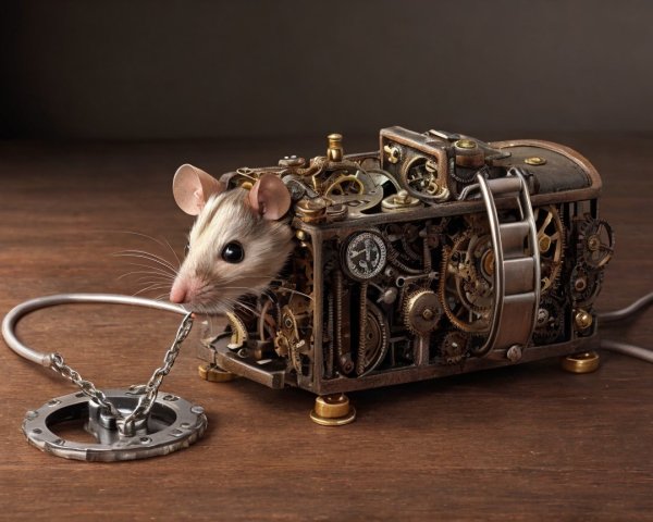 Steampunk Mechanical Mouse from Clockwork Box Design
