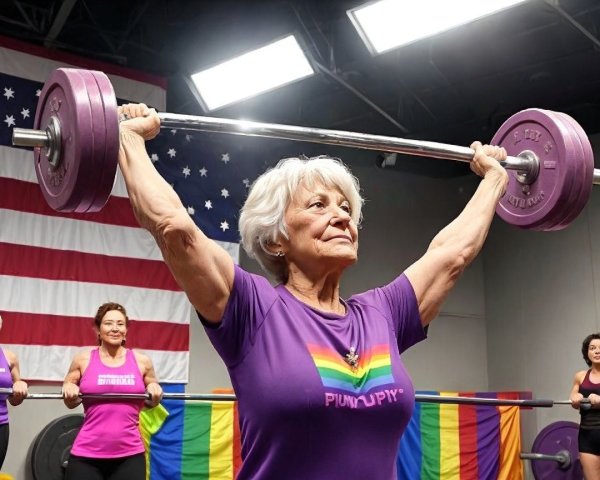 Older Women Weightlifting for Strength and Empowerment