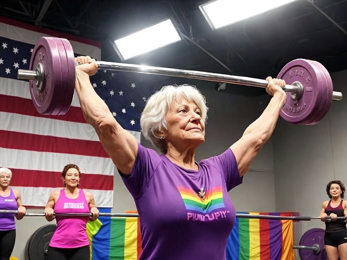 Older Women Weightlifting for Strength and Empowerment