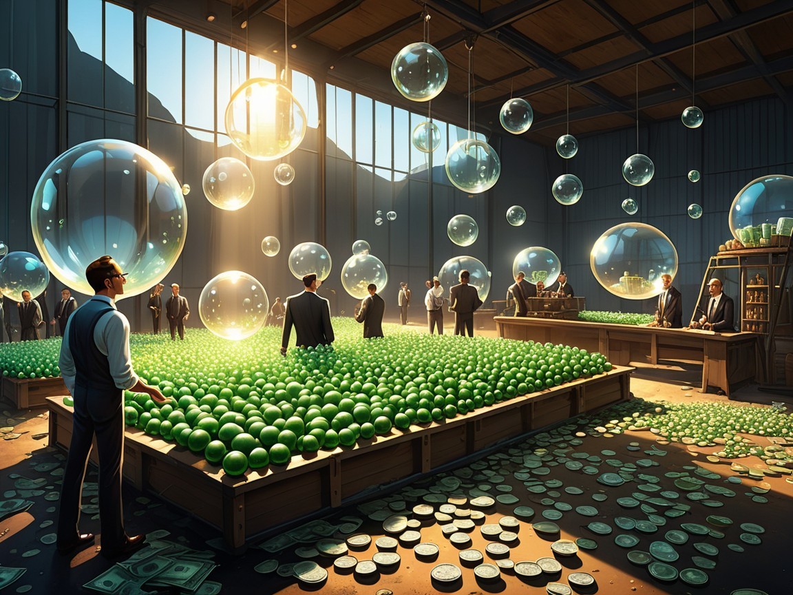 Elegant Gathering Around Vibrant Apple Mound in Warehouse