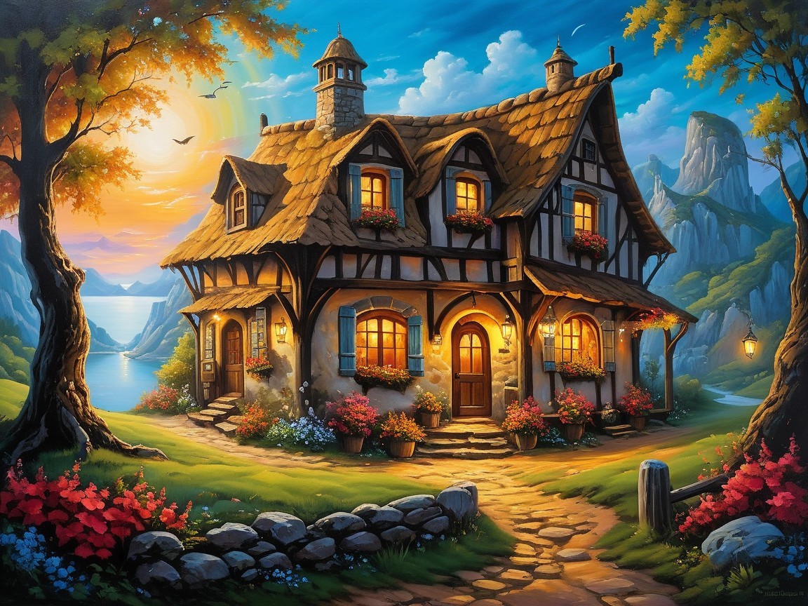 Fairy-Tale Cottage Surrounded by Nature and Mountains