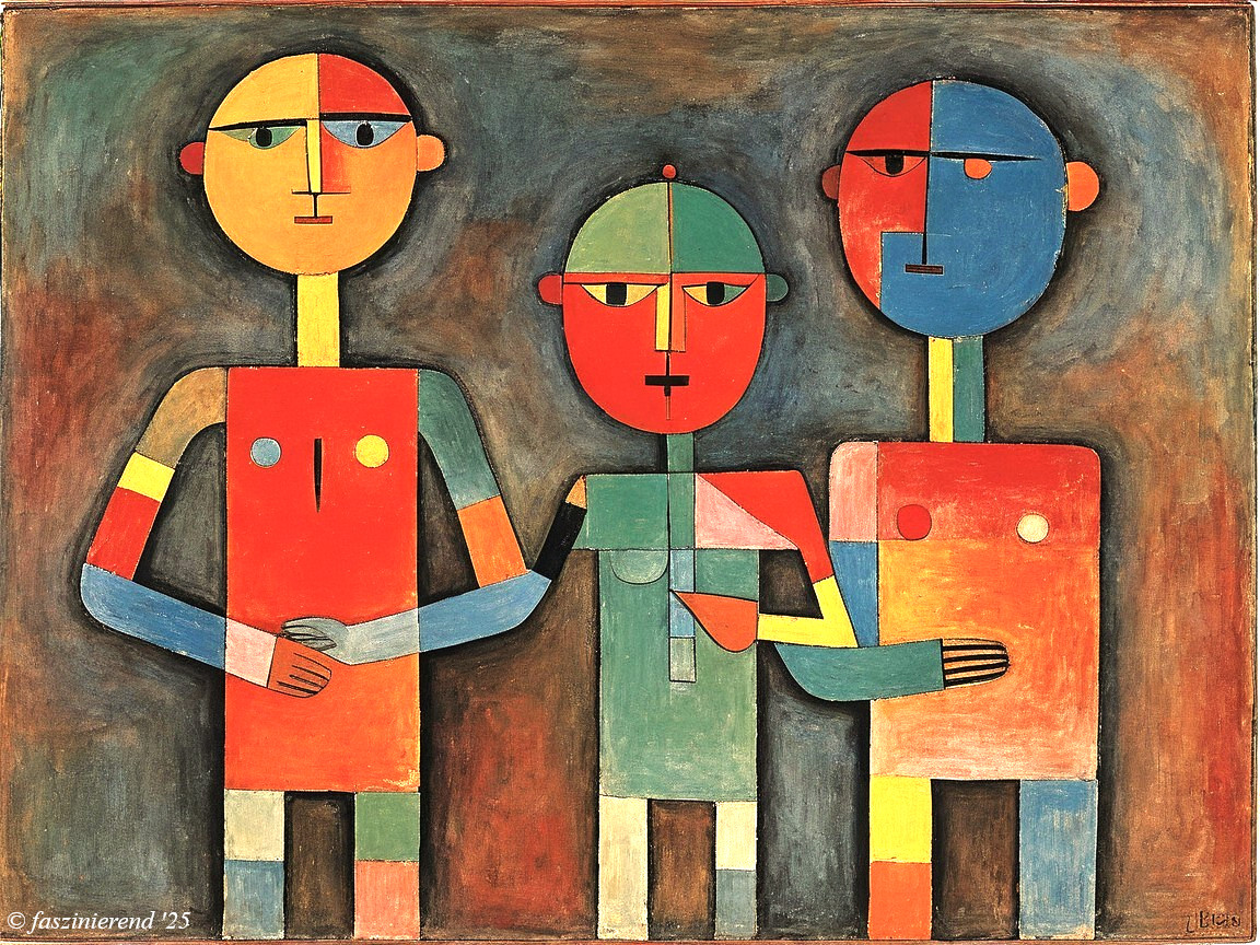 Abstract Figures with Geometric Shapes and Bold Colors