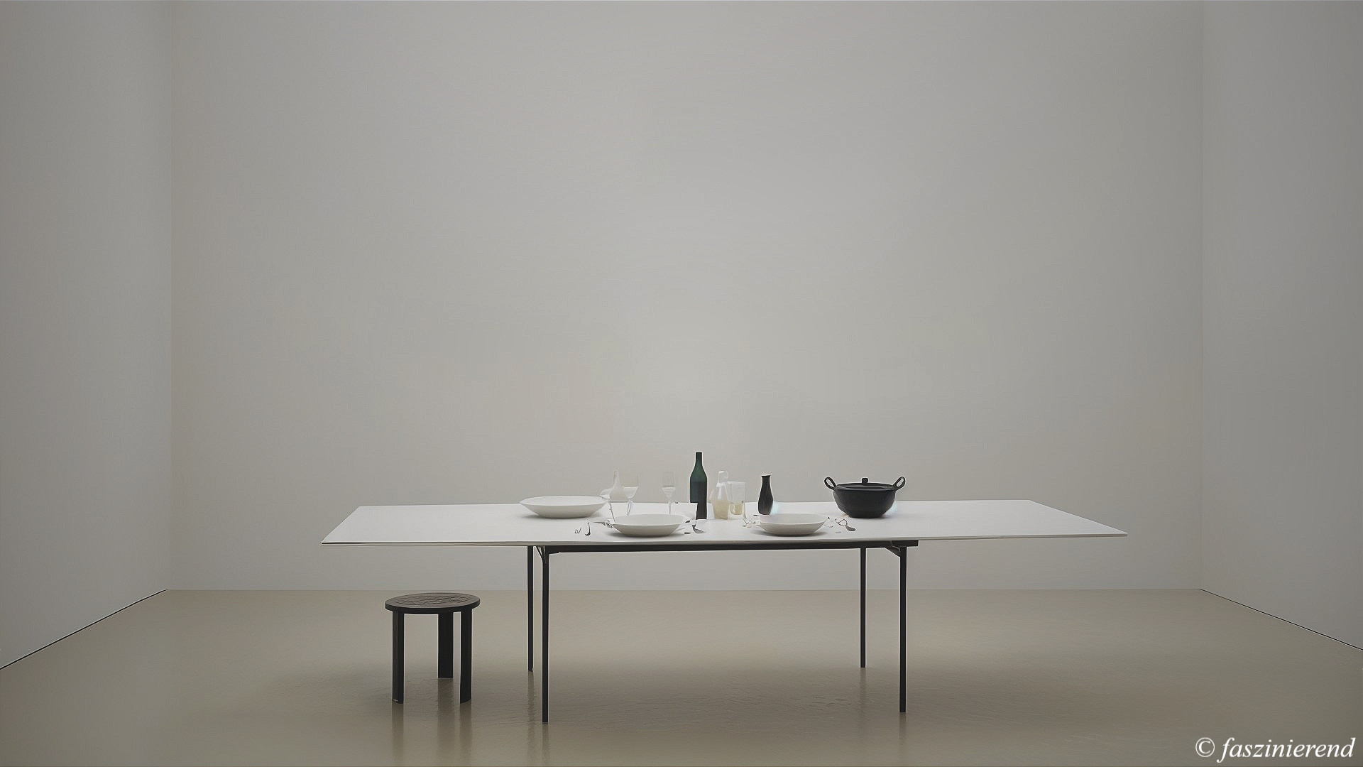 Minimalist Dining Setup with Elegant Tableware