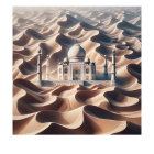 Vast Desert Landscape with Unique Rock Formations