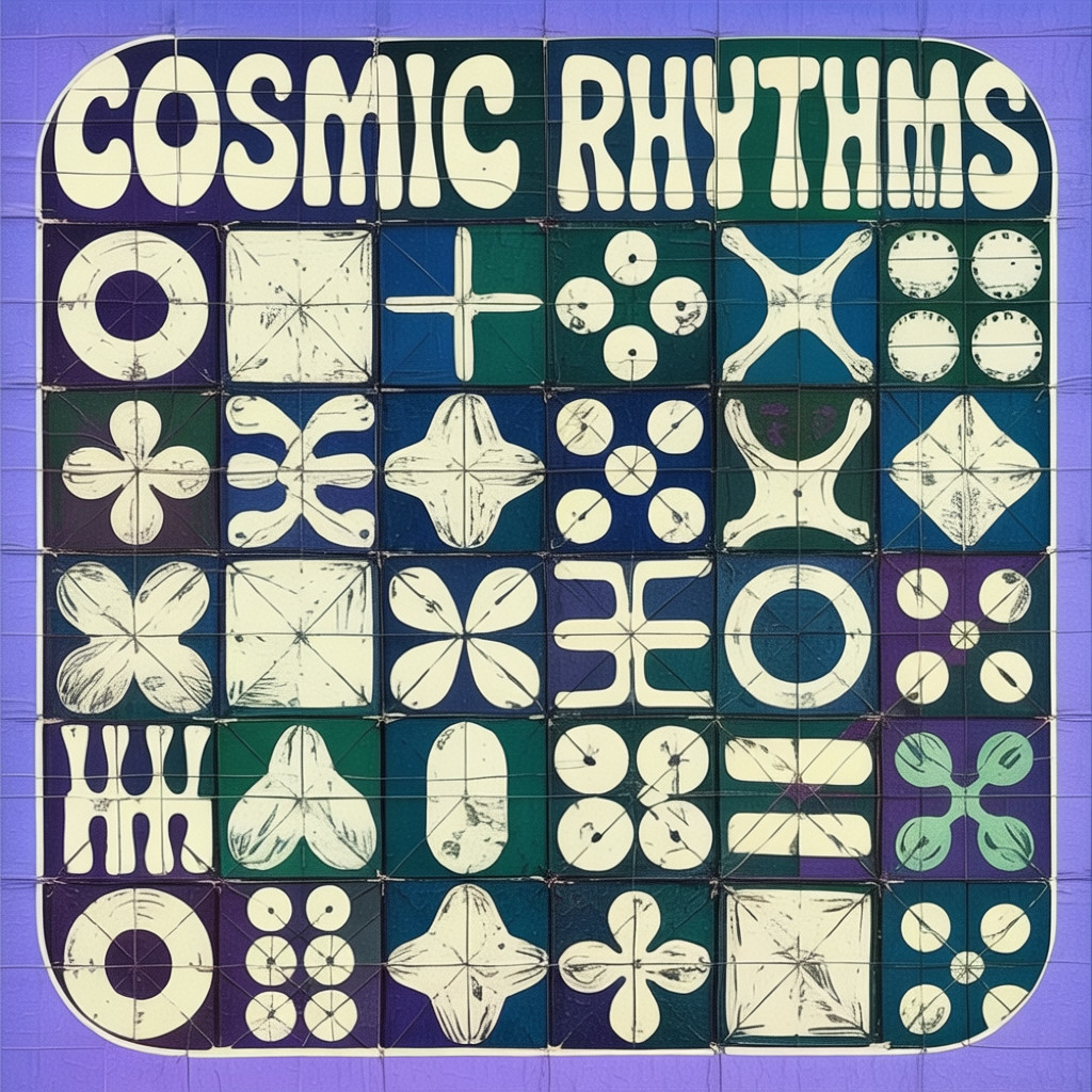 Abstract Geometric Shapes in Contrasting Colors