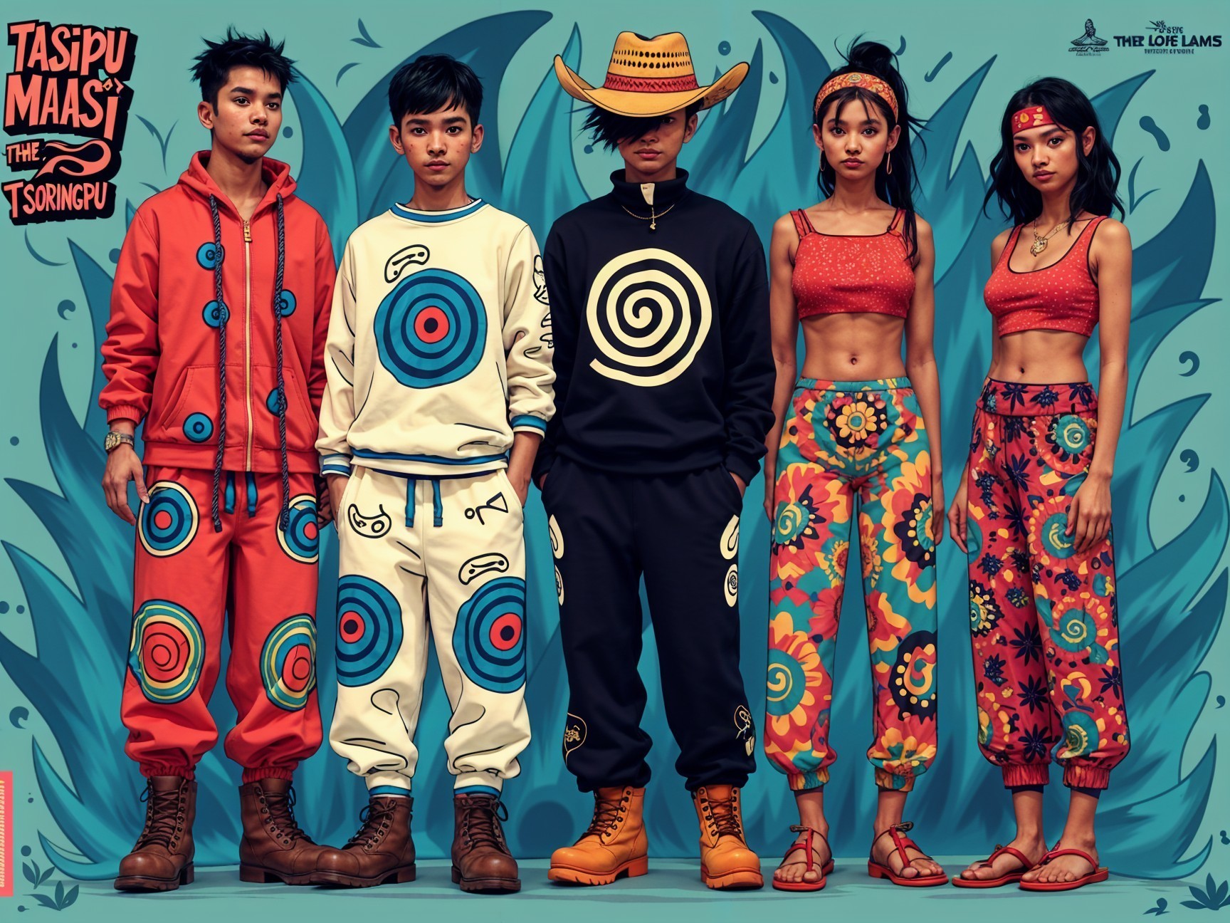 Colorful Fashion Aesthetic with Playful Patterns