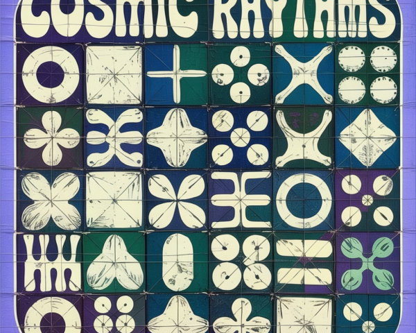 Abstract Geometric Shapes in Contrasting Colors