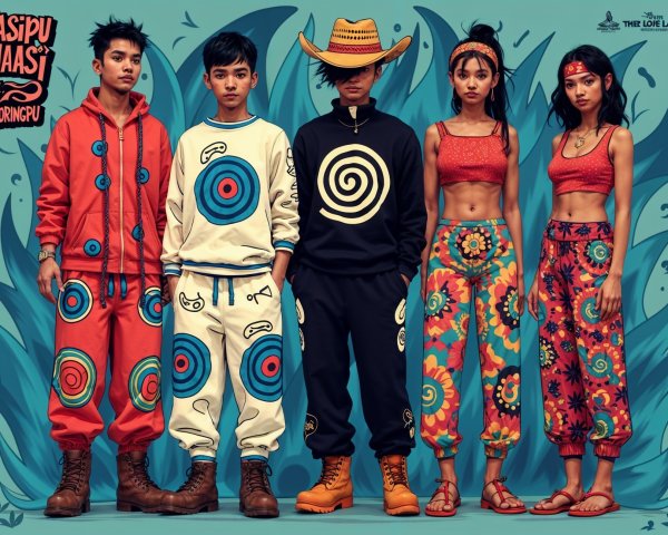 Colorful Fashion Aesthetic with Playful Patterns