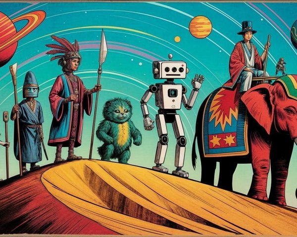 Diverse Characters in a Colorful Cosmic Landscape