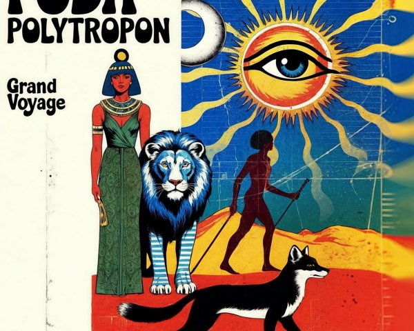 Vibrant Collage of Ancient Egypt and Modern Elements