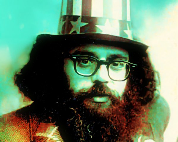 Vintage Portrait of a Bearded Man in a Top Hat