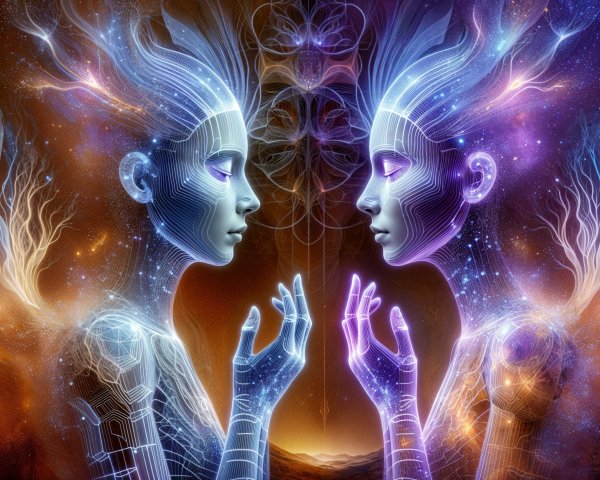 Ethereal Figures in Cosmic Star-Filled Universe