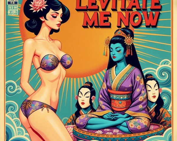 Vibrant Illustration Blending Eastern and Western Styles