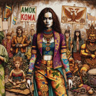 Diverse Crowd at Protest Featuring Distinct Attire