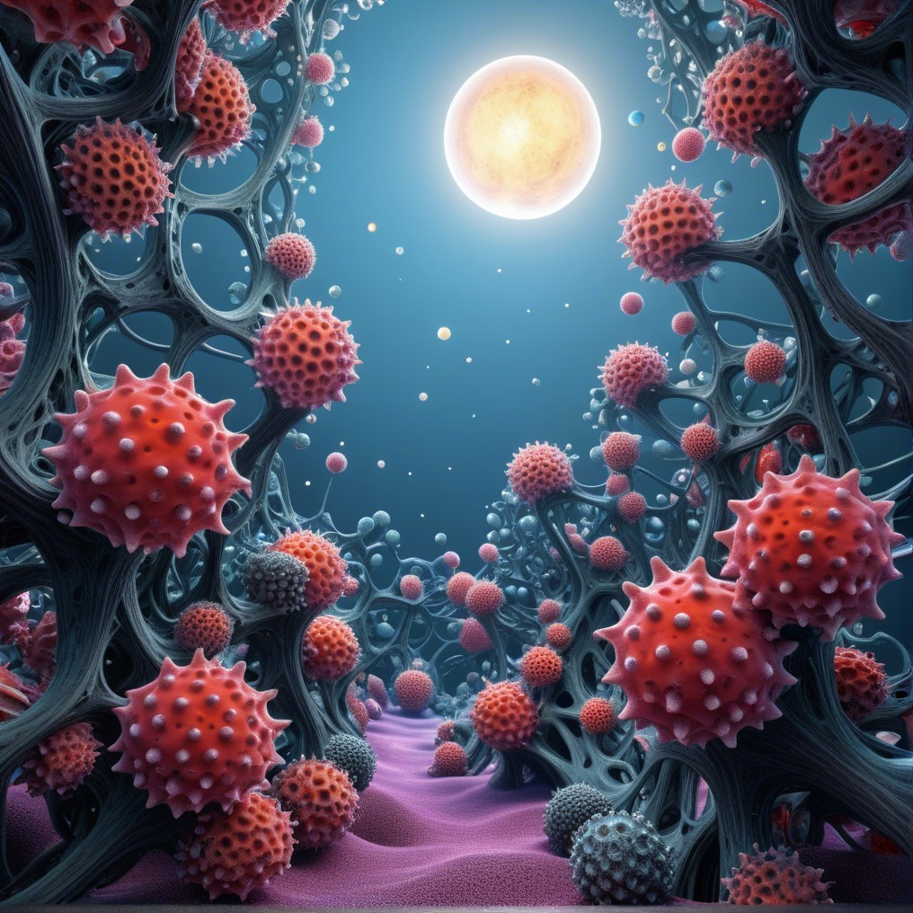 Surreal Abstract Landscape with Organic Structures