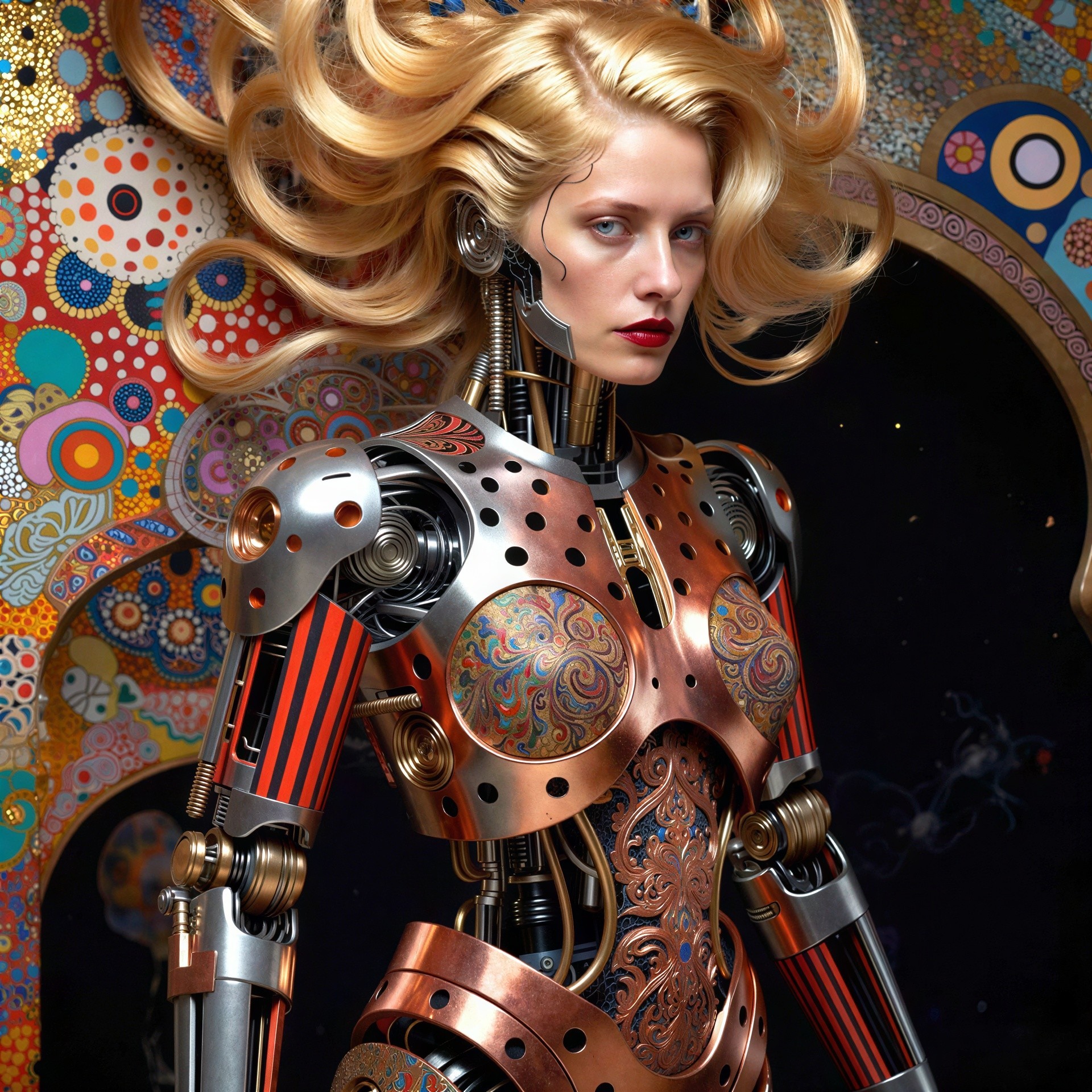 Detailed Portrait of a Female Cyborg in Sci-Fi Art