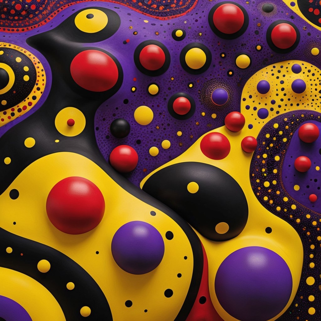 Abstract Composition with Vibrant Colors and Shapes