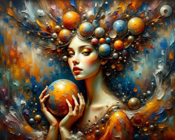 Cosmic Beauty Depicted in Vibrant Artwork